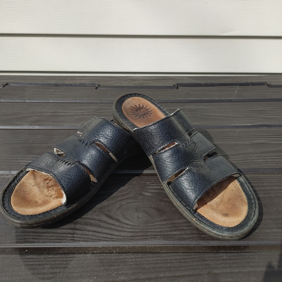 Ugg Australia Black Leather Slides main image 7
